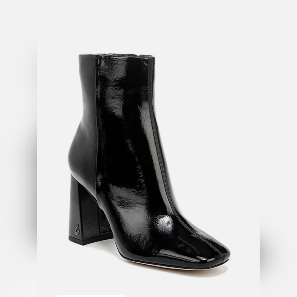 Sam Edelman Codie Black Patent Leather Boot